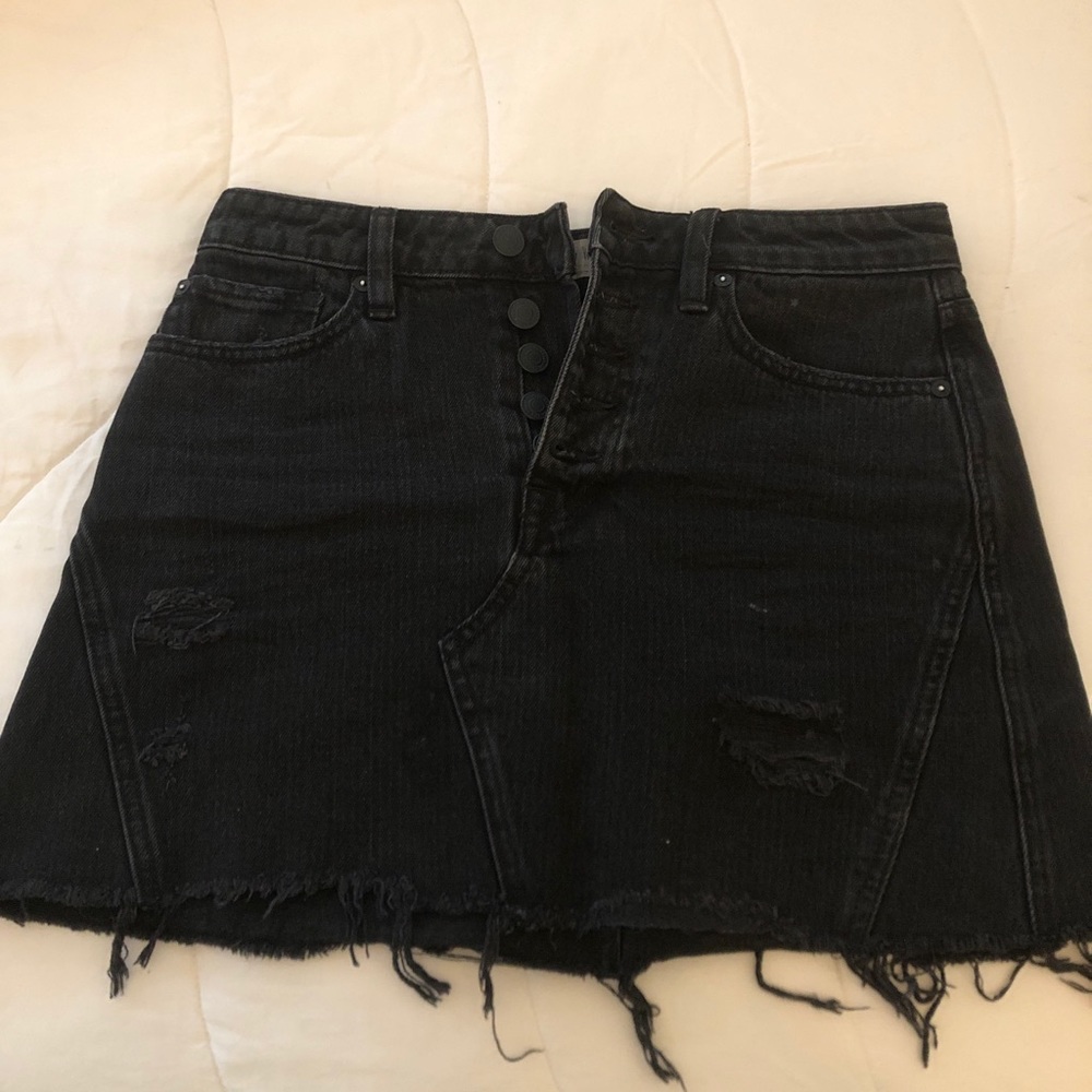 Free People Jean Skirt